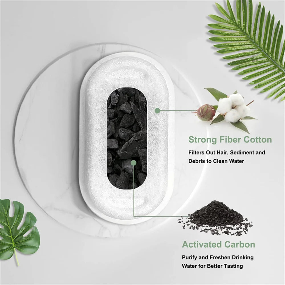 Premium Replacement Filters for Cat and Dog Water Fountains - Activated Carbon Filters for Fresh, Clean Water