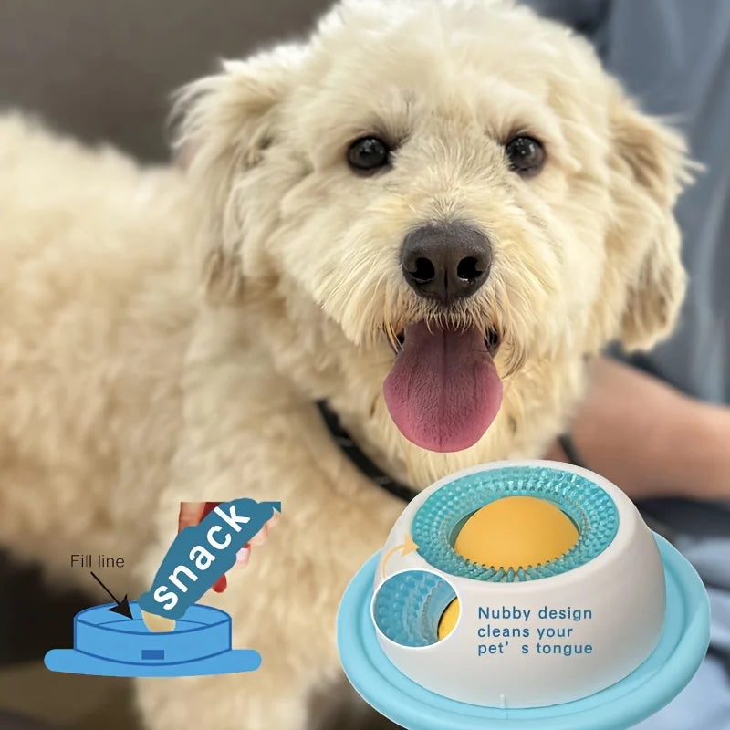 Engaging Slow Feeder Lick Mat for Dogs & Cats - Enhance Playtime and Promote Dental Health with Our Interactive Snack Bowl