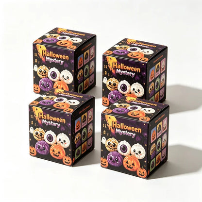 Delightful Halloween Dumpling Squishy with Steamer Box - 8.5cm Stress Relief Toy for Adults - Perfect Anti-Anxiety Gift!