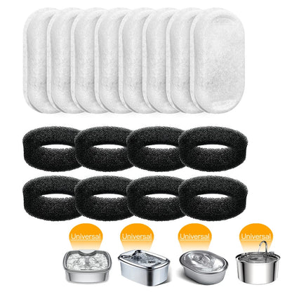 Premium Replacement Filters for Cat and Dog Water Fountains - Activated Carbon Filters for Fresh, Clean Water