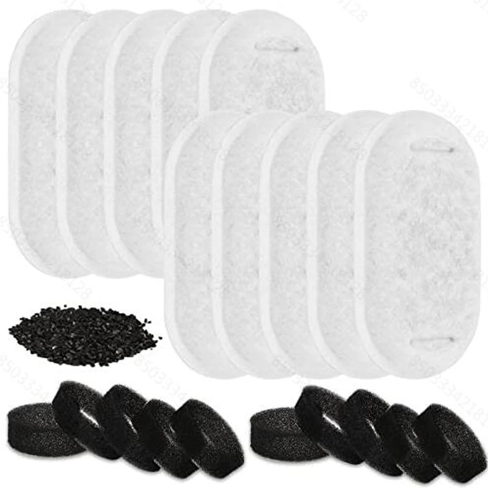 Premium Replacement Filters for Cat and Dog Water Fountains - Activated Carbon Filters for Fresh, Clean Water