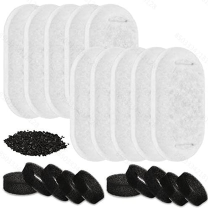 Premium Replacement Filters for Cat and Dog Water Fountains - Activated Carbon Filters for Fresh, Clean Water