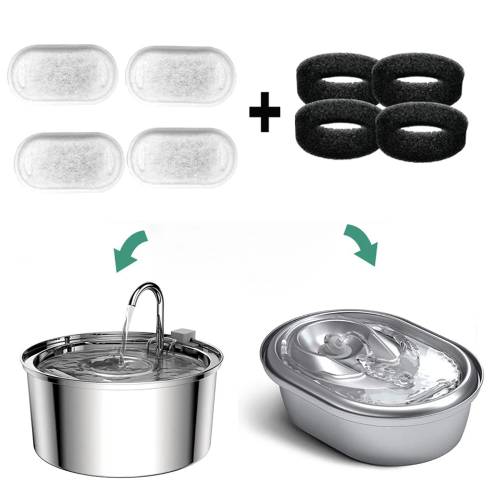 Premium Replacement Filters for Cat and Dog Water Fountains - Activated Carbon Filters for Fresh, Clean Water
