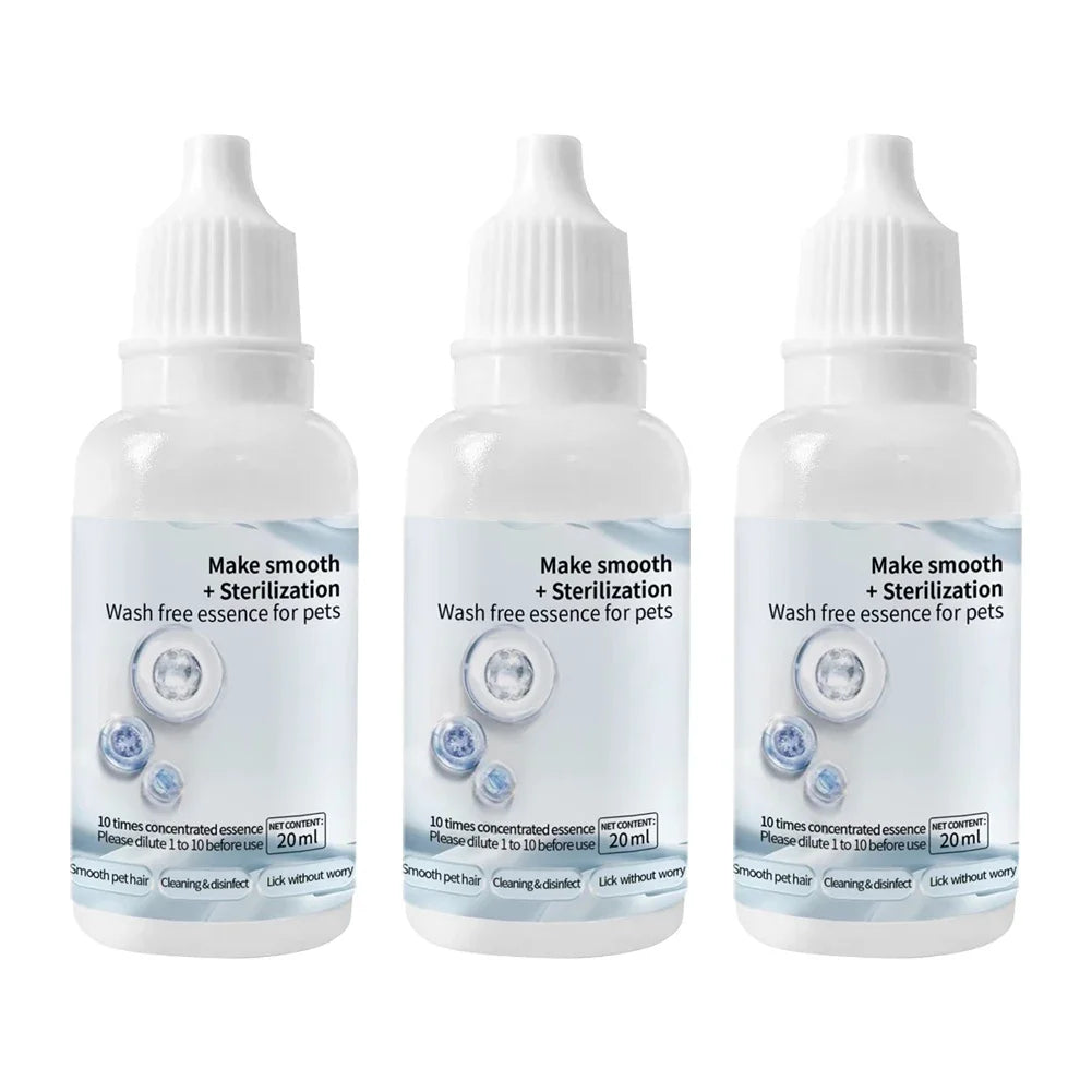 Transform Your Pet's Grooming Routine with Our 3-5Pcs Cat Steam Brush & Wash-Free Essence Hair Serum for Effortless Cleaning and Care